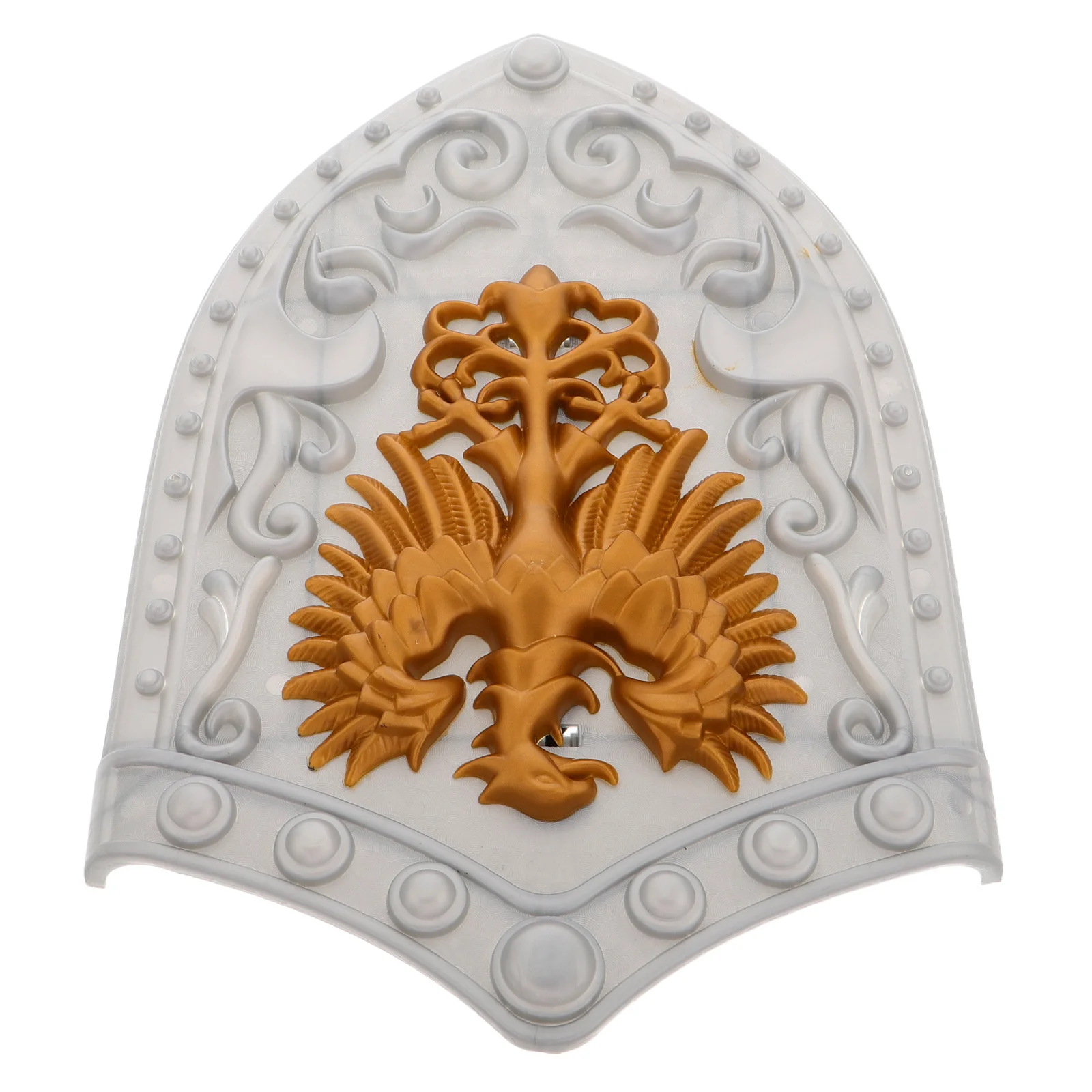 Escudo de caballero de plástico duradero, ligero, Medieval, para Cosplay, fiesta de Halloween, puesta en escena