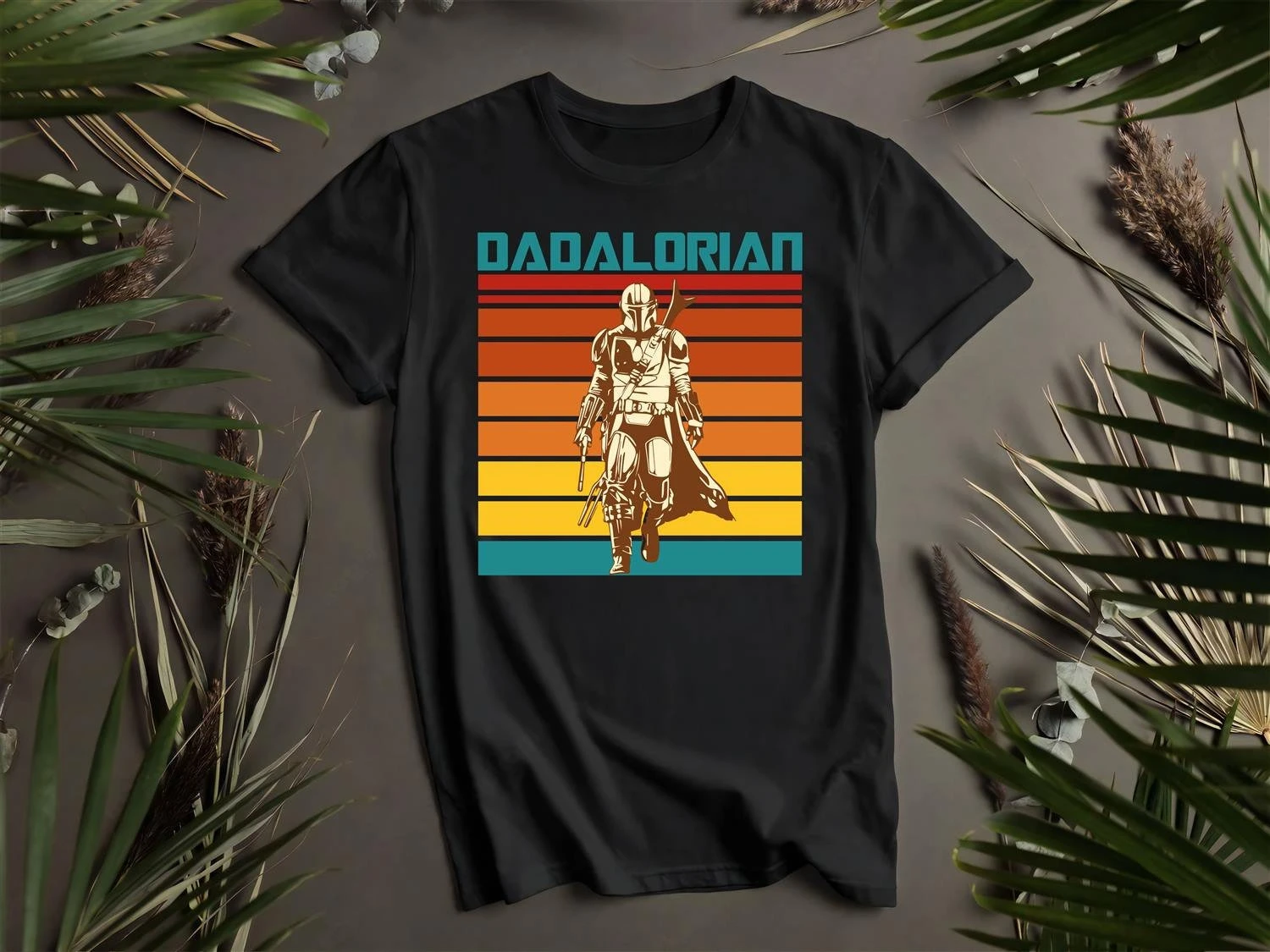 

Dadalorian Star Wars Father's Day Cosplay Custom T-Shirts Summer Men's and Women's Loose and Breathable T-shirt Top