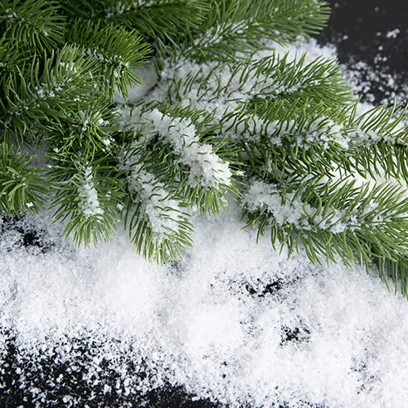 Christmas Decoration Artificial Plastic Dry Snow Powder Model Kits DIY Festival Scene Layout Winter Party Decor 30g/bag