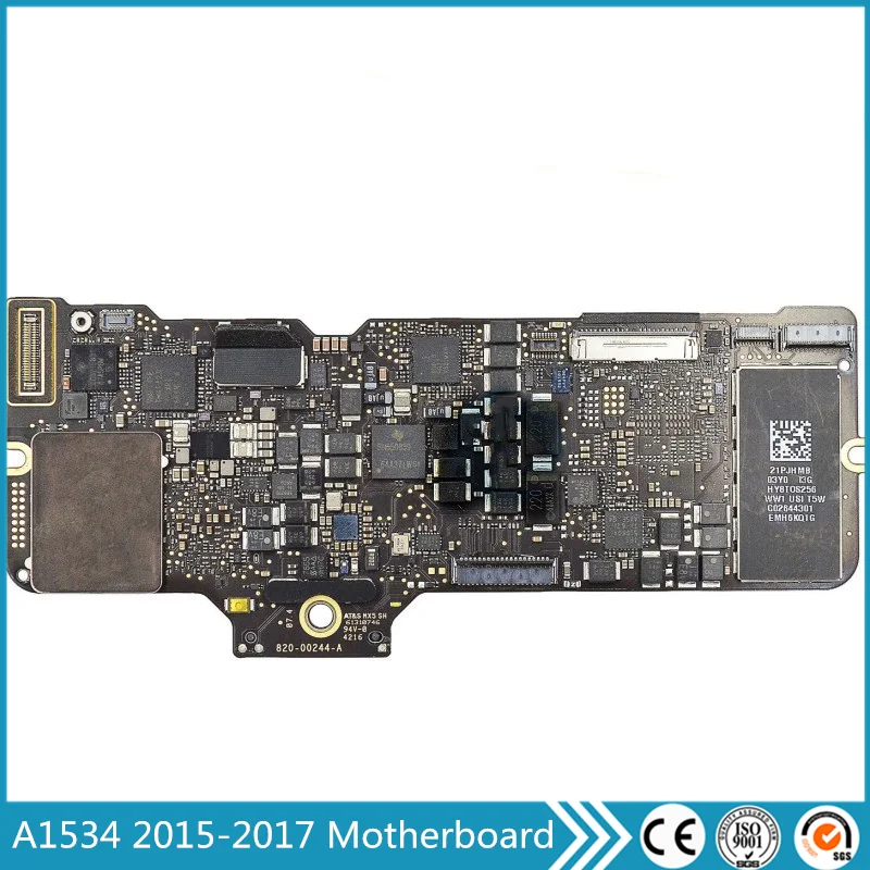 

Tested A1534 Logic Board 2015-2017 Year 256G 512G For Macbook Retina 12" Laptop Motherboard 820-00244-A 820-00045-A 820-00687-A