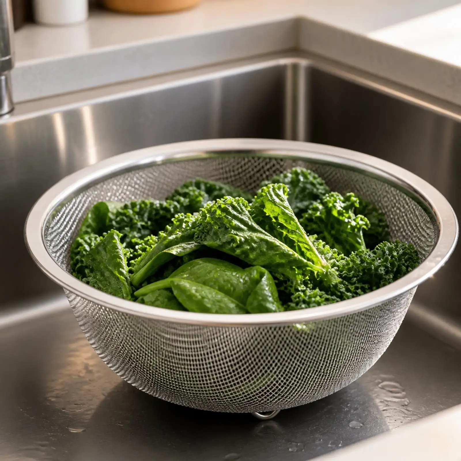 Stainless Steel Mixing Bowl Set with Glass Prep Bowl and Strainer for Rinsing Produce Mixing Batter and Serving Food