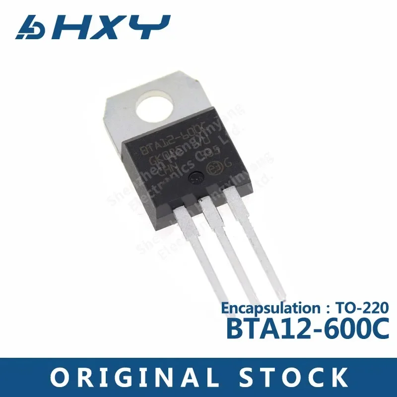 

10PCS BTA12-600C TO 220 In-line bidirectional thyristor BTA12-600CRG