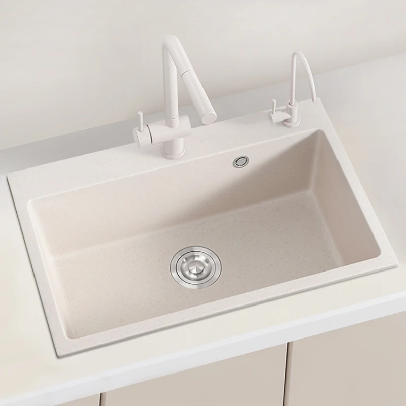 Kitchen sink Large single slot Granite small dishwasher Embedded on and off the counter Vegetable basin