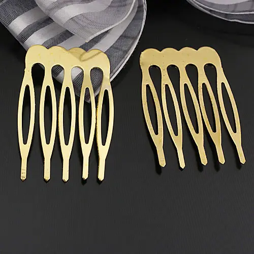 30PCS 5 tooth 6 tooth Iron tooth Hair Combs Hair Jewelry Findings Diy Handmade Findings Jewelry Accessories Wholesale