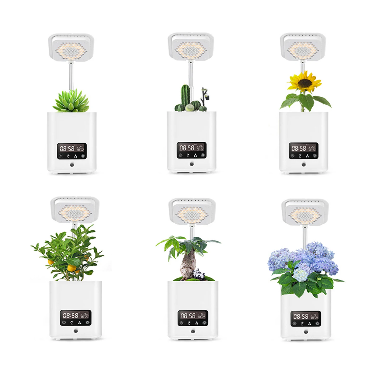 

Family Farm Smart Mini Garden Indoor Grow Light Flower Pots & Planters With Humidifier Air Purifier Speaker Alarm clock