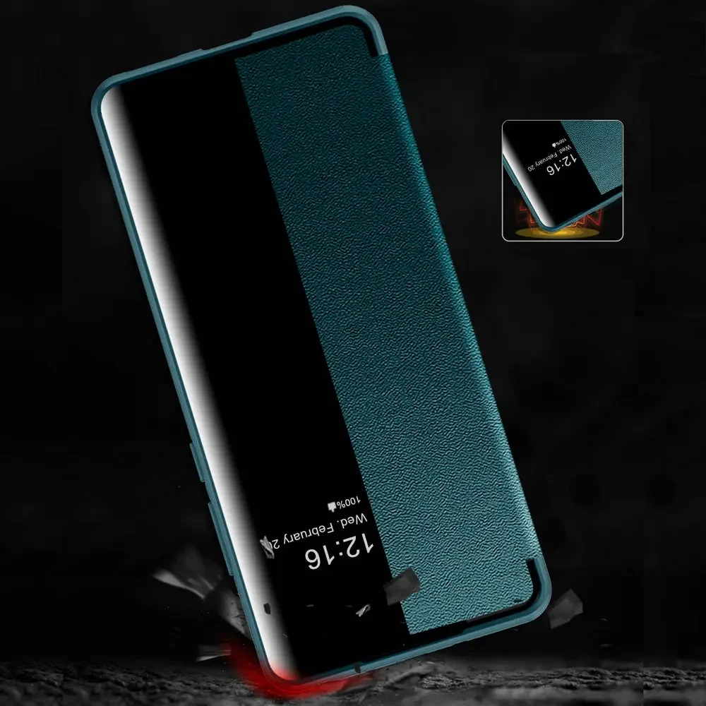 Etui Skórzane z Okienkiem na Kamerę, Ochronne, Pełne Pokrycie, Odporne na Wstrząsy do HUAWEI Honor Magic 6 4 Pro 5 7 Flip, Pokrowce na Telefon Honor Magic 5 4 Pro — zdjęcie produktu 6