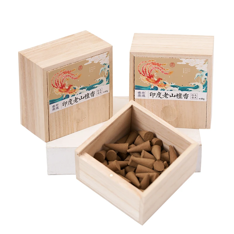 Handmade Cone Incense Household Natural Sandalwood Lavender Flavor Indoor Argy Wormwood Agarwood Laoshan Living Room