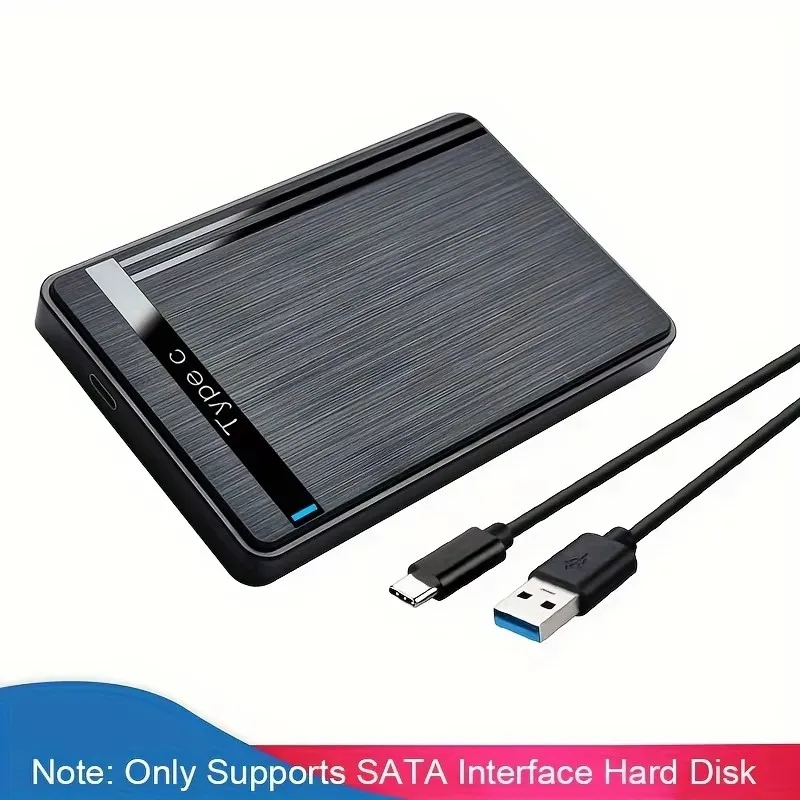 2.5인치 SATA to USB 3.0 모바일 HDD 외장 케이스 (SSD 외장 하드 드라이브 저장용, 플러그 앤 플레이)