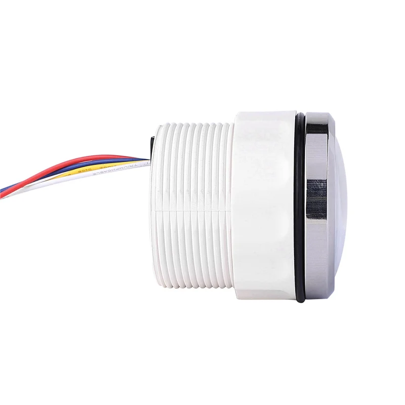 

2X 52Mm Fuel Level Gauge 0-190Ohm Switchable 240-33Ohm Fuel Oil Level Meter Waterproof Boat Car Gauges With Alarm White-B51B