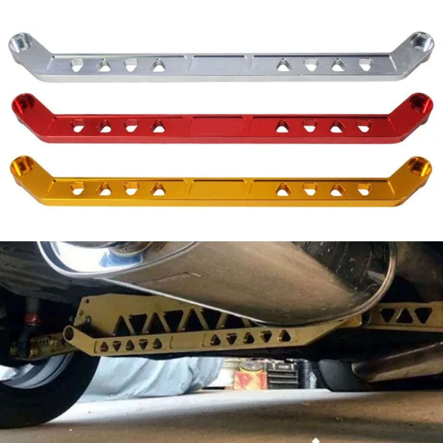 Billet Aluminum Rear Lower Subframe Tie Bar For Honda Civic EG 92-95 Integra 94-01