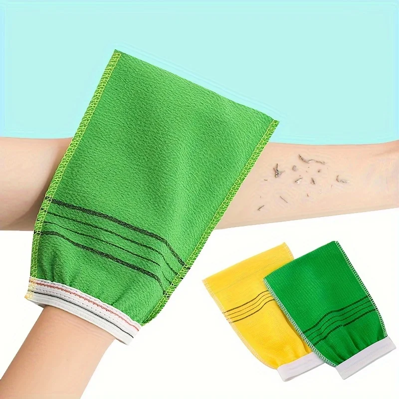 

5pcs Exfoliating Shower Gloves & Towel Set - Perfect For Body Scrubs, Massage & Personal Care Shower Accessories Bath Towels