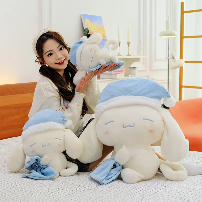 50cm new Sleeping Cinnamoroll Doll Bed Soft Doll Plushies Anime Cartoon Pillow Cloth Doll Plush Stuffed Toys Children's Gifts