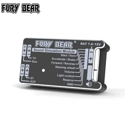 Truck Sound Lighting System Fury Bear Construction Vehicle Sound Simulation System for 1/14 RC Dump Truck Model DIY Parts Toys