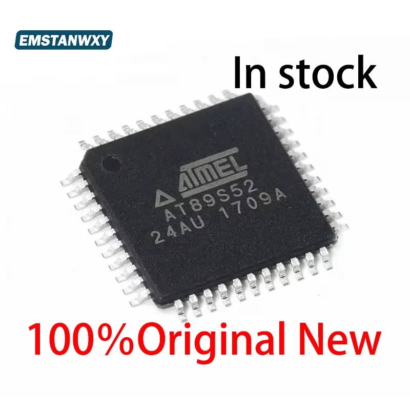 (5piece)100% New AT89S51-24AU AT89S52-24AU AT89S51 24AU AT89S52 24AU QFP-44 Chipset