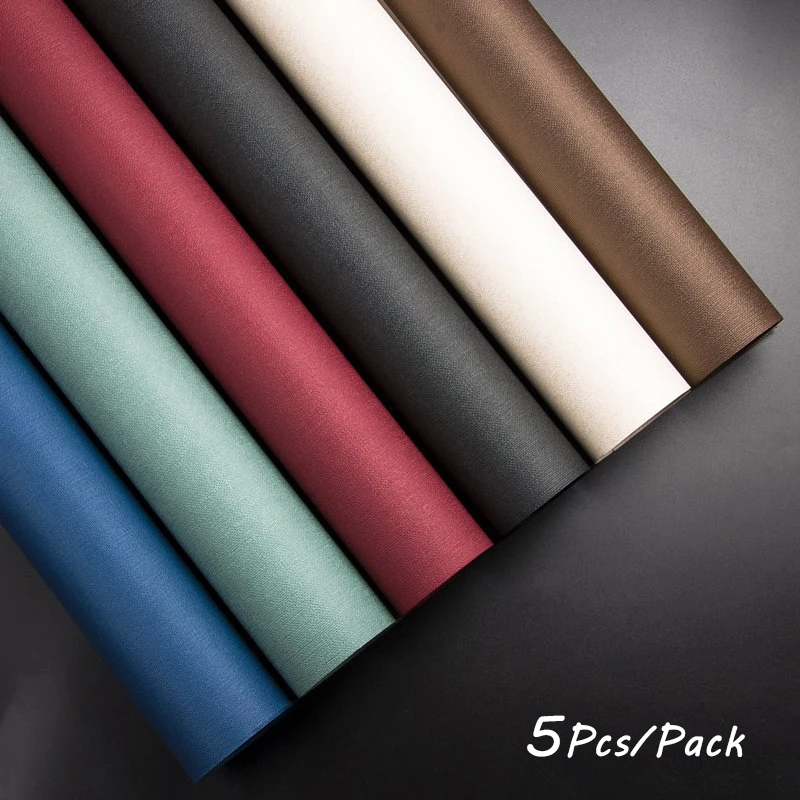 

Solid Color Gift Wrapping Paper, Linen Finish, Christmas, Birthday, Wedding, Graduation Party, 54x78 cm, 21x30in, 5 Sheets