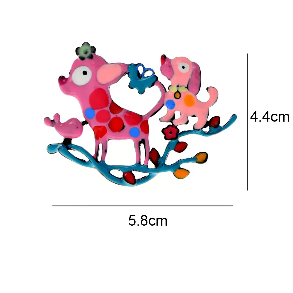 CINDY XIANG New Multicolor Animal Dog Brooches Unisex Jewelry High Quality Enamel Cartoon Dachshund Brooch Pins For Kids Gift