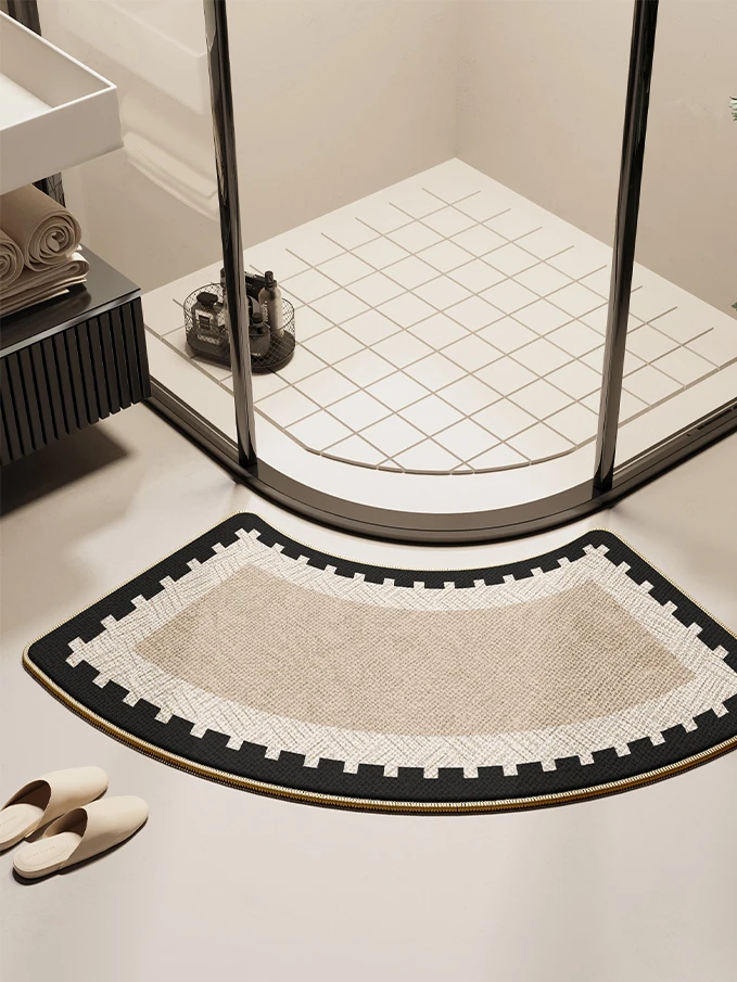 

Коврик для ванной комнаты в форме арки, влаговпитывающий, нескользящий, для душевой, прихожей, специальный коврик для ног, декоративный для дома...