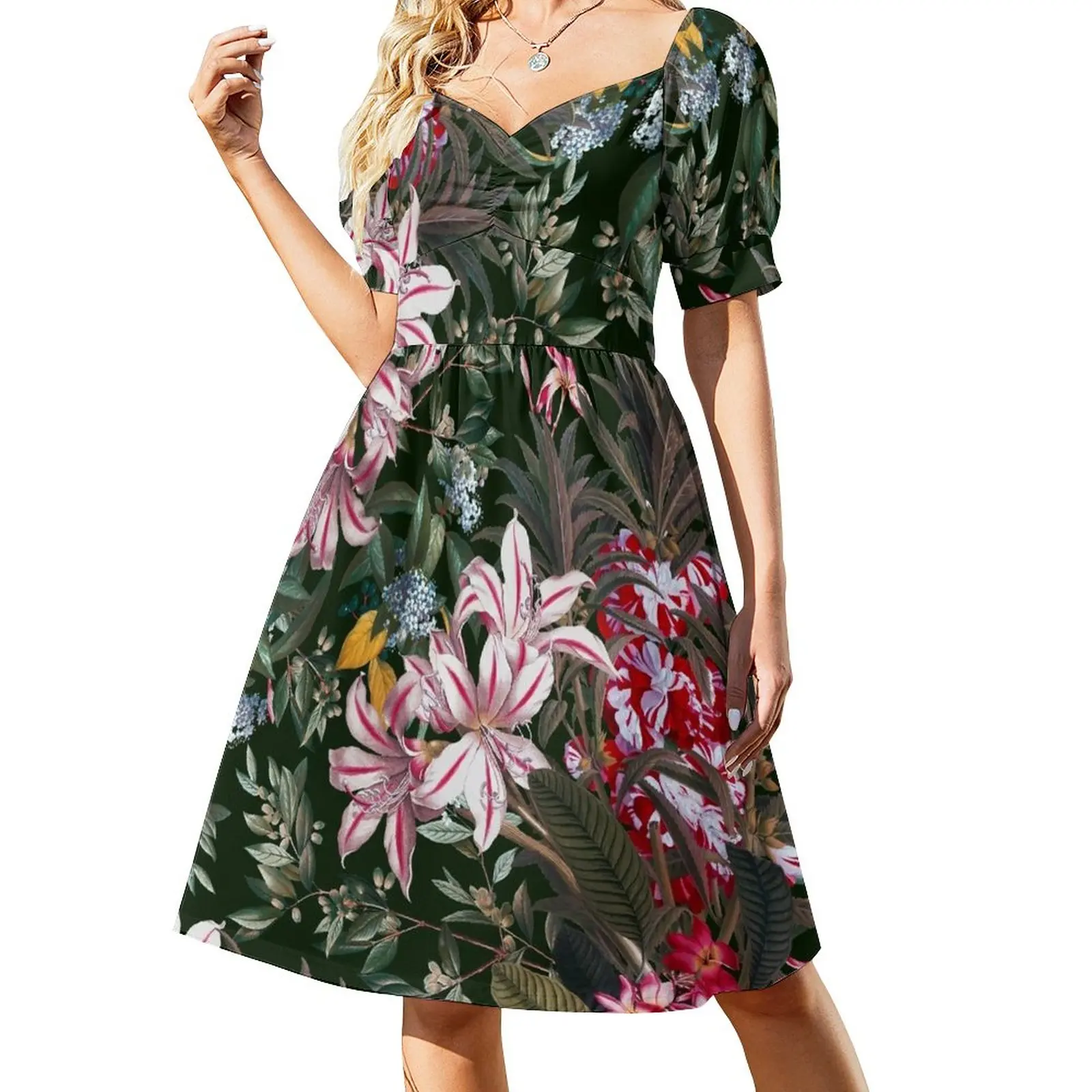 

Midnight Garden XXIII Sleeveless Dress birthday dress Women's summer suit