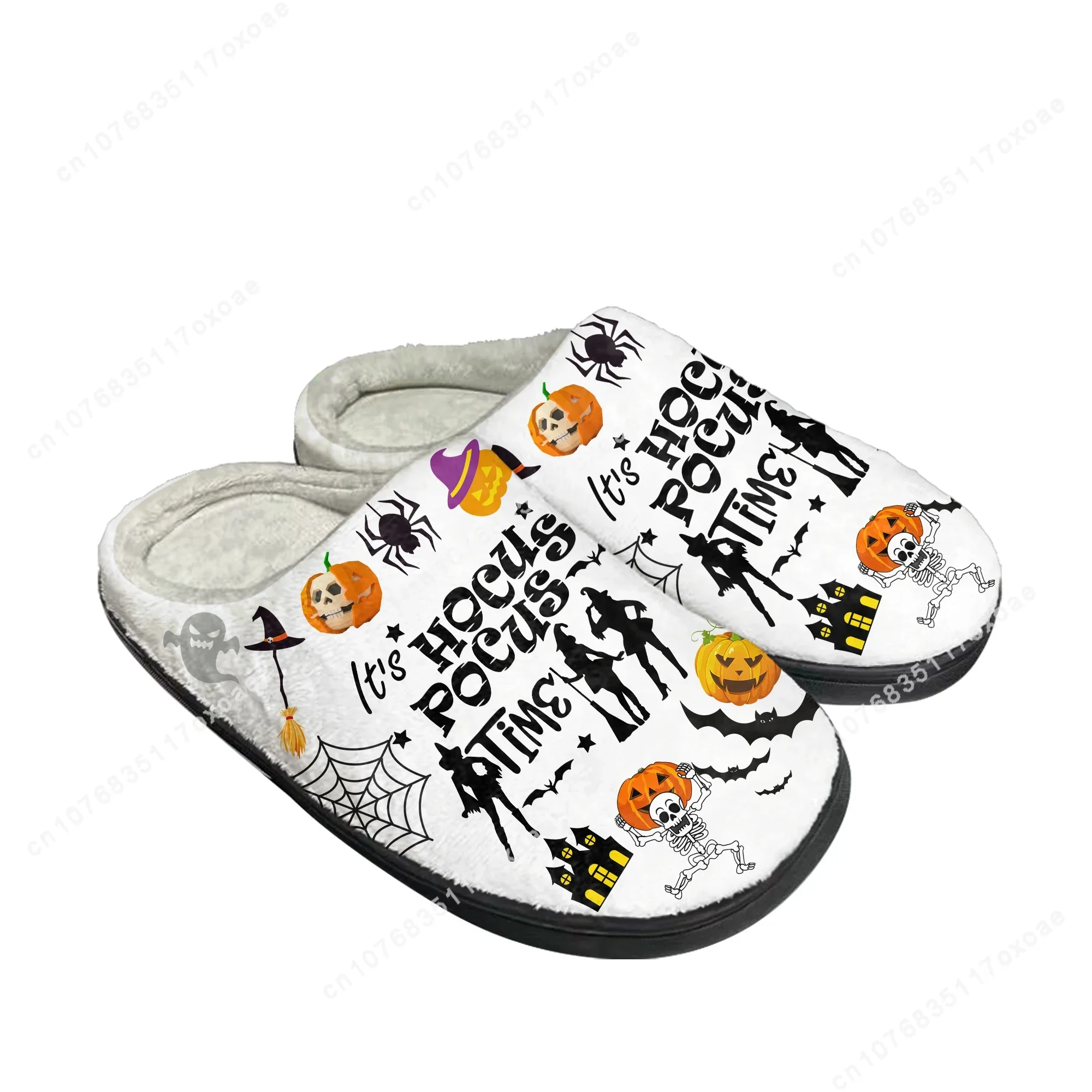 Halloween Home Cotton Slippers Spooky Hocus Pocus Sanderson Sisters Bedroom Keep Warm Shoes Mens Womens Slipper Custom Shoe