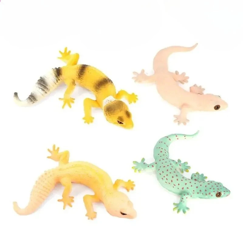 Simulação de animais selvagens, modelo de brinquedos cognitivos educativos para crianças, decoração de cena, parede falsa, lagarto, brinquedos de decoração