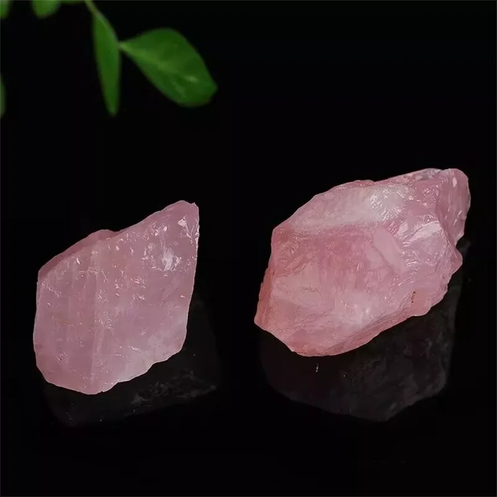 

Natural Pure Pink Rose Quartz Rough Raw Crystal Stone Rock Mineral Specimen Healing Reiki Home Decoration