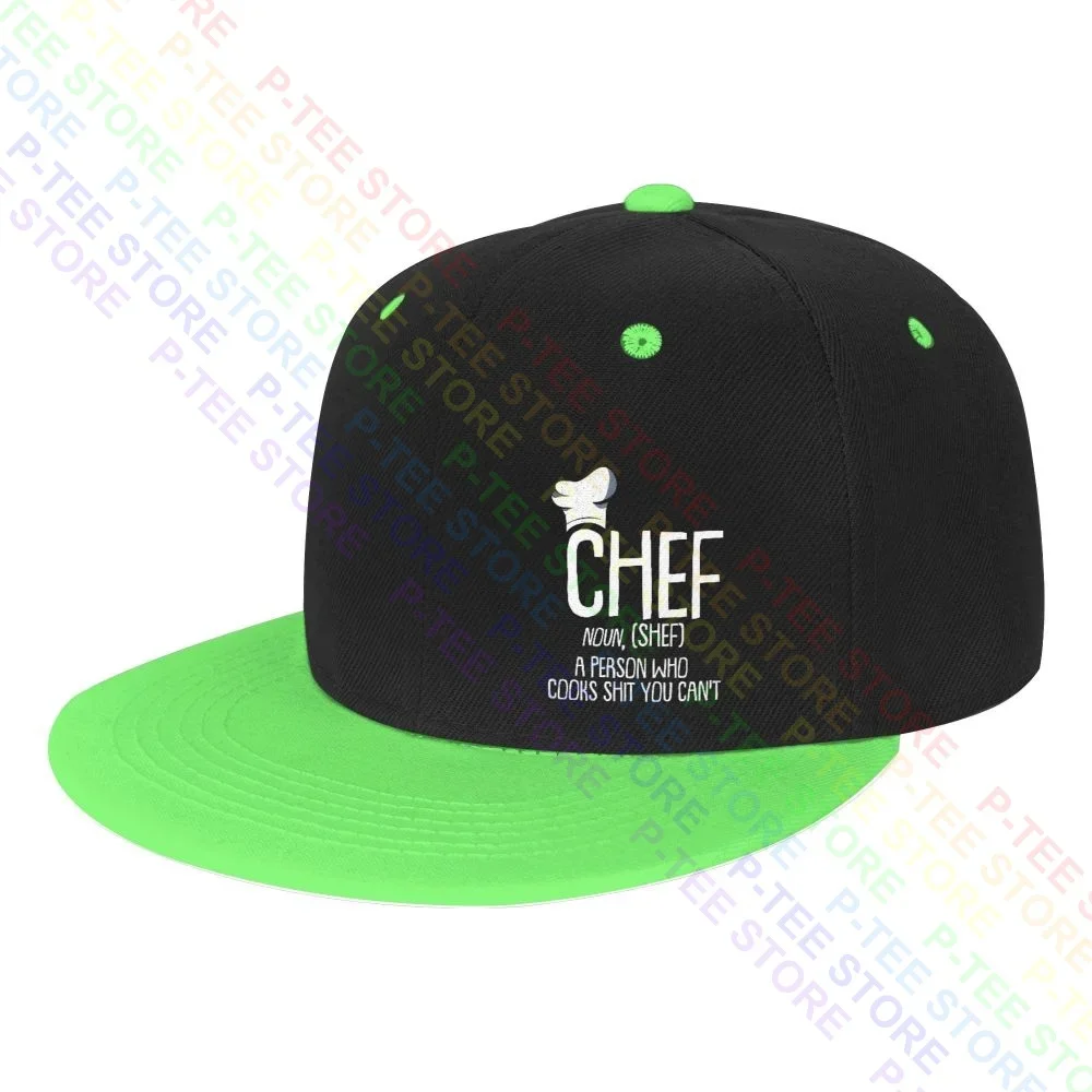 Noun Chef Sous Master Head Executive Cooking Snapback Cap Colorful Baseball Caps Cool Outdoor Comfortable