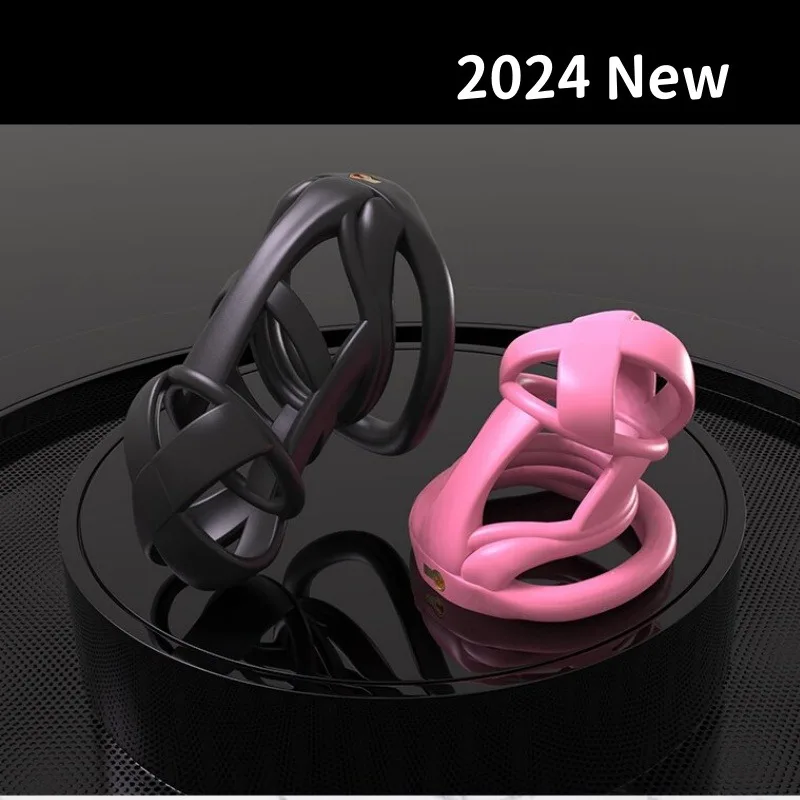 Cobra Chastity Cage Bondage Cock Cage Breathable 2 Size Rings Anti Cheating Abstinence Penis Lock Gay BDSM Adult Sex Products18+