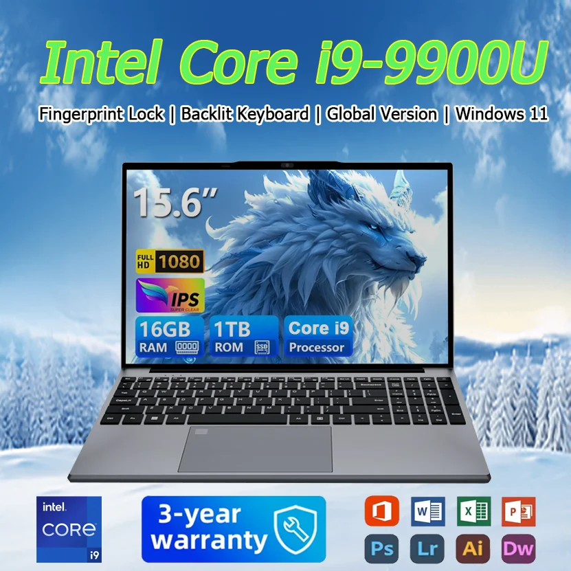 �y�Z�[�����z�V���� 15.6�C���` Intel Core i9-9900U �o�b�N���C�g�L�[�{�[�h���� �m�[�g�p�\�R�� �w��F�؃��b�N���� 16GB 1TB SSD �Q�[�~���O�R���s���[�^�[ �m�[�gPC