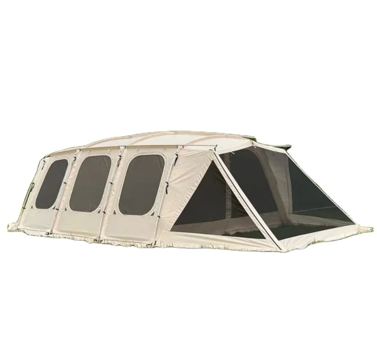 TOPIND 8-15 Person Big Space Outdoor Four-season Extended Tunnel Camping Tent 210D Oxford Super Waterproof For Outdoor Use
