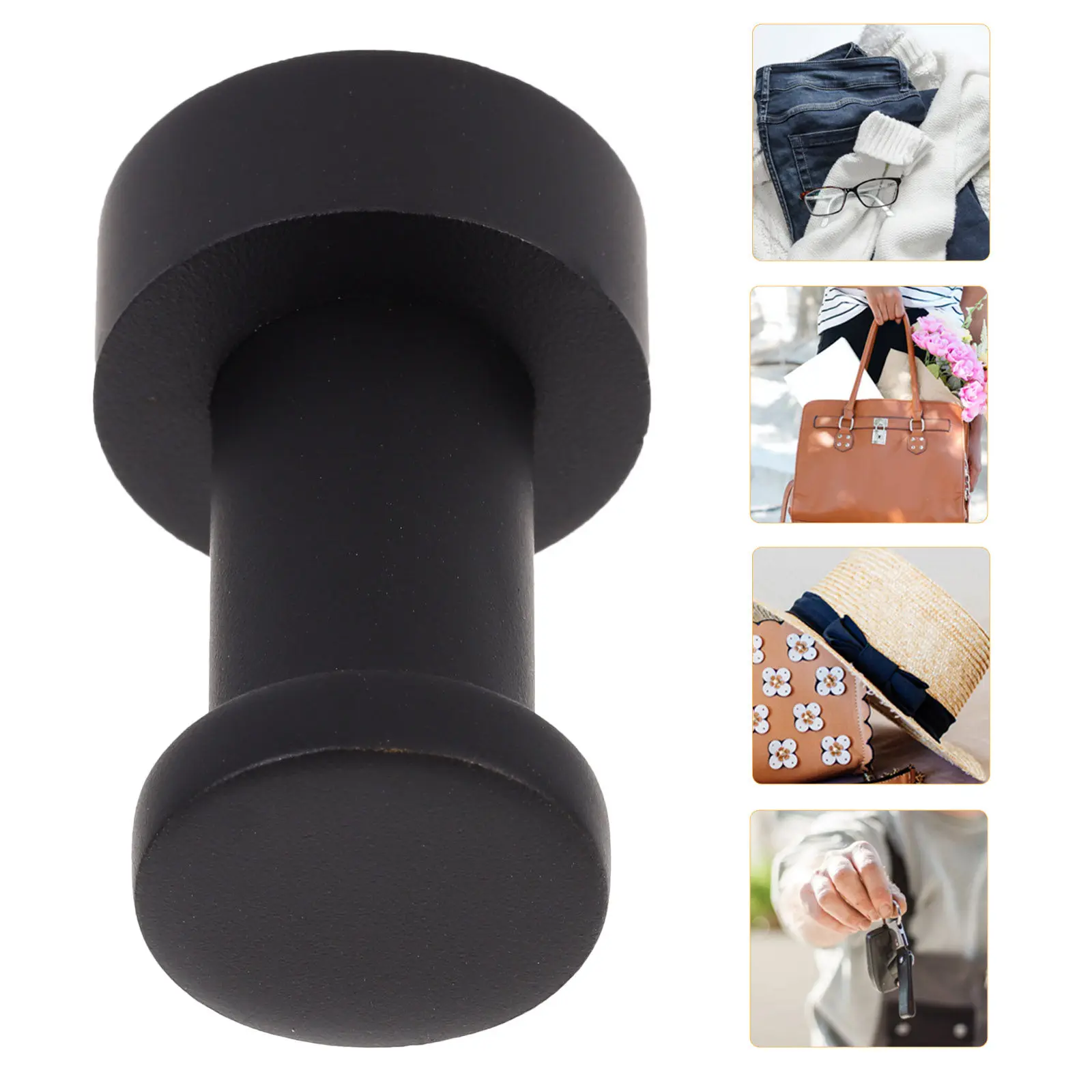 2Pcs Exquisite Craftsmanship Bathroom Towel Hooks Door Hanger for Shower Robe Hook Towel Holder Wall Mounted Space Saver