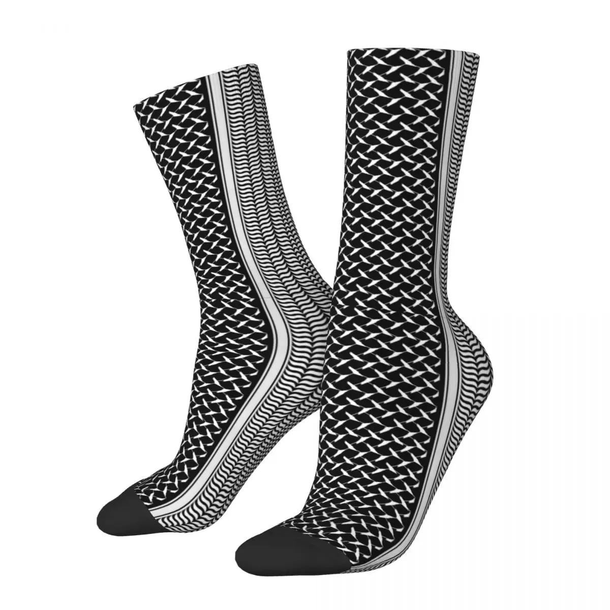 Fashion Men\'s Socks Casual Arab Kufiya Keffiyeh Folk Sock High Quality Women\'s Socks Spring Summer Autumn Winter