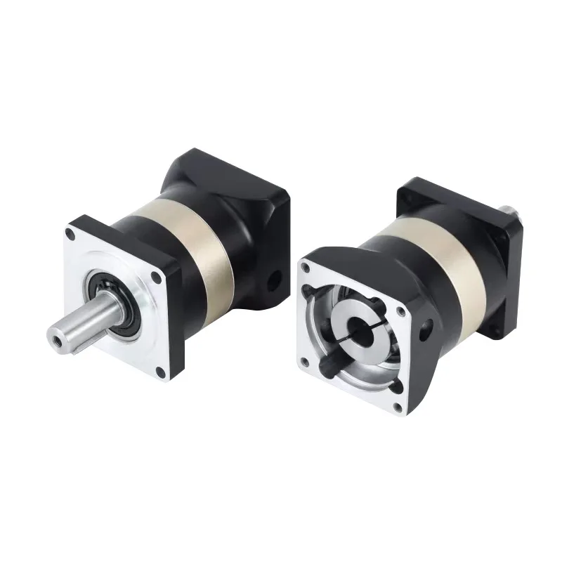 Helical Planetary Gear Reducer Right Angle 90deg 60 90 120 Frame Hollow Shaft for CNC Servo Motor 1PC