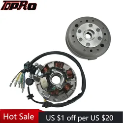 New Motorcycle 6 Coil Ignition Magneto Stator Plate Flywheel  Lifan Engines For Scooter Dirt Pit Bike 50cc 70 110cc 125cc 140cc