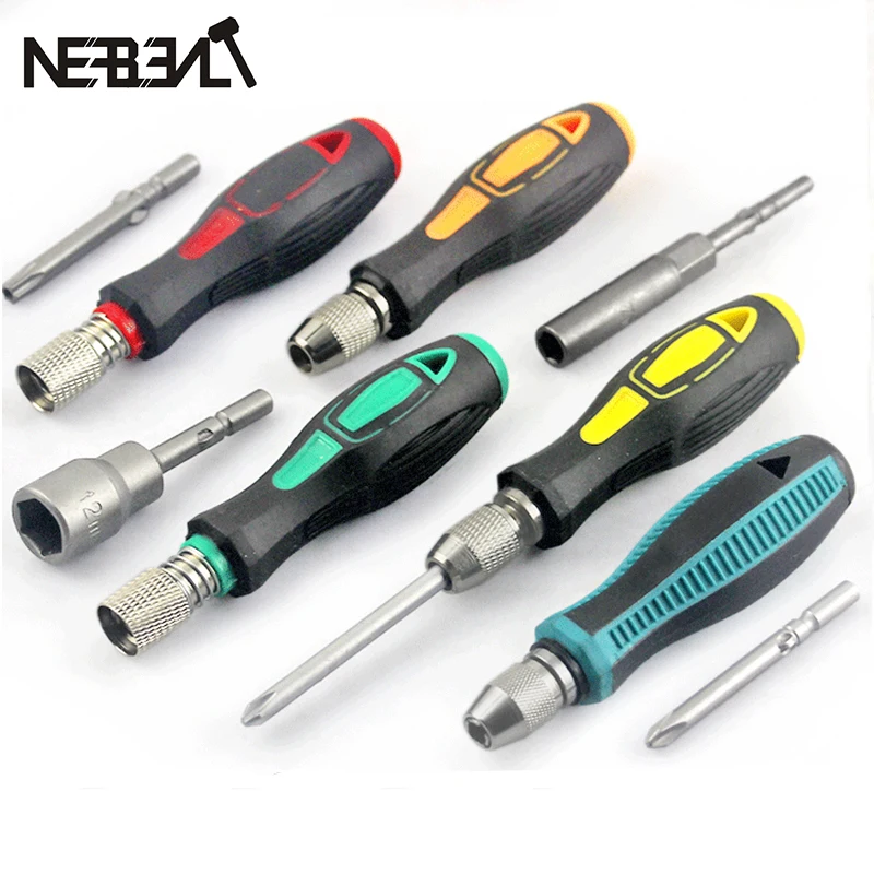 801 802 Screwdriver Bit Handle PP+PVC For 6MM 5MM 1/4\