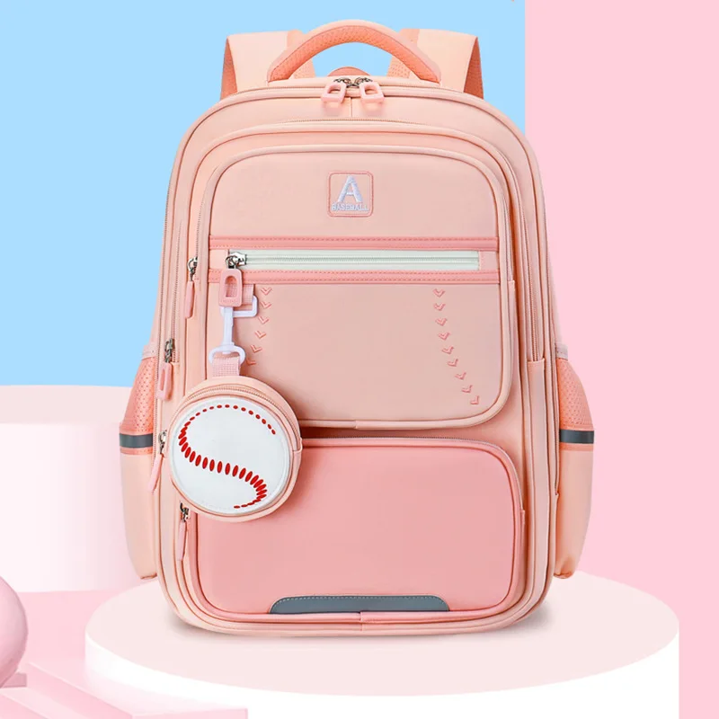 Ergonomic Spine-Protection Backpack for Elementary Boys, Burden-Reducing School Bag for Girls,Children Bookbag,Back to School