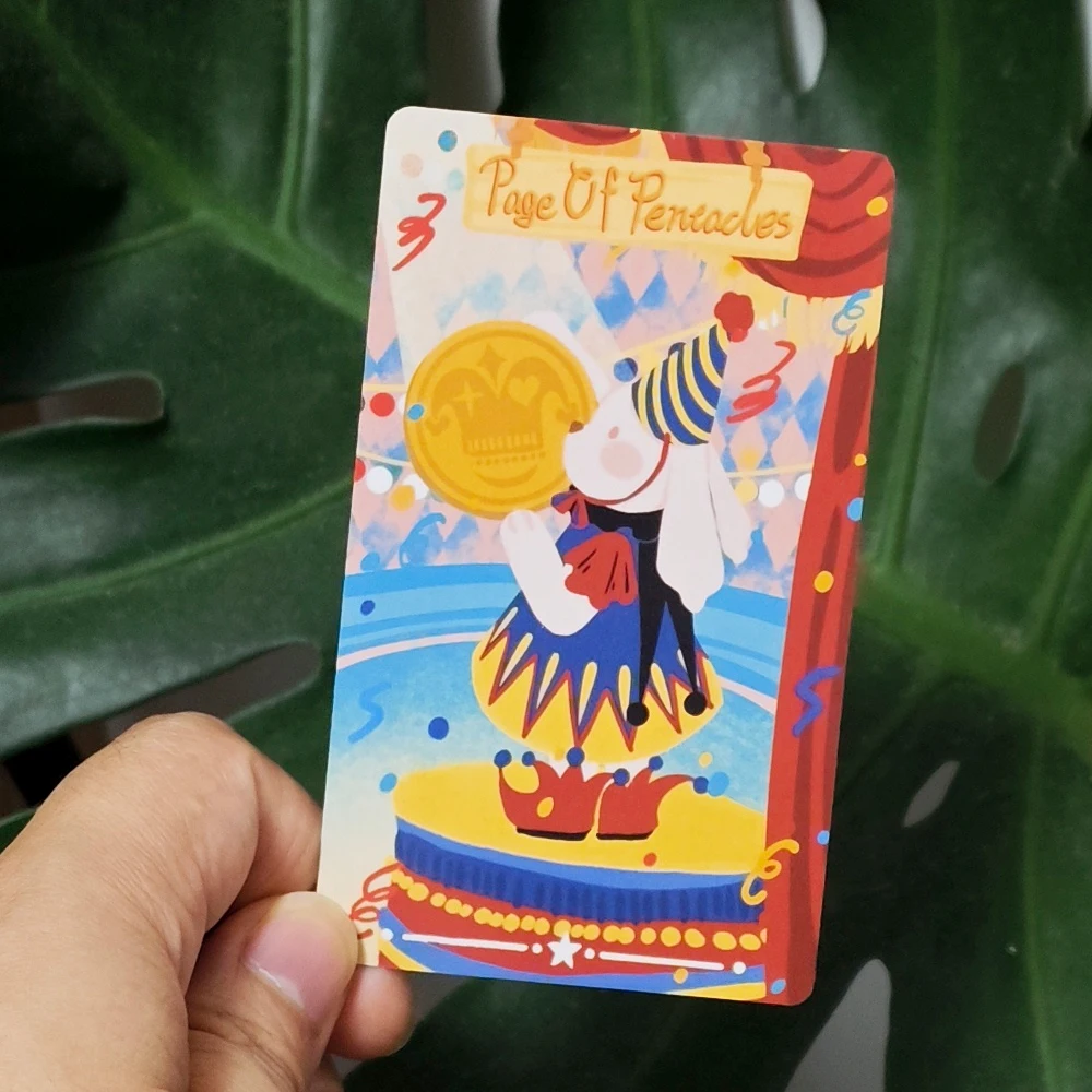 Baralho de tarô Dramagiac 10,3 * 6 cm 78 peças Cartas de tarô estilo Rider Waite edição azul presente de bruxa