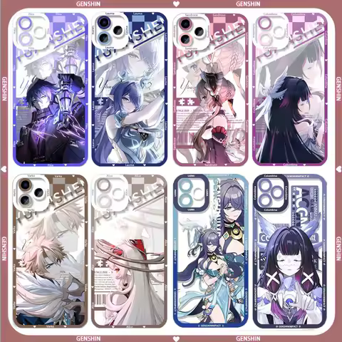 Genshin Impact Flins Columbina Varka Sandrone Phone Case For Samsung Galaxy S25 FE S24 S23 Ultra S22 S21 S20 Plus FE A56 A36 A26