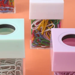 K1KF Caja dispensadora magnética clips papel – Organizador escritorio