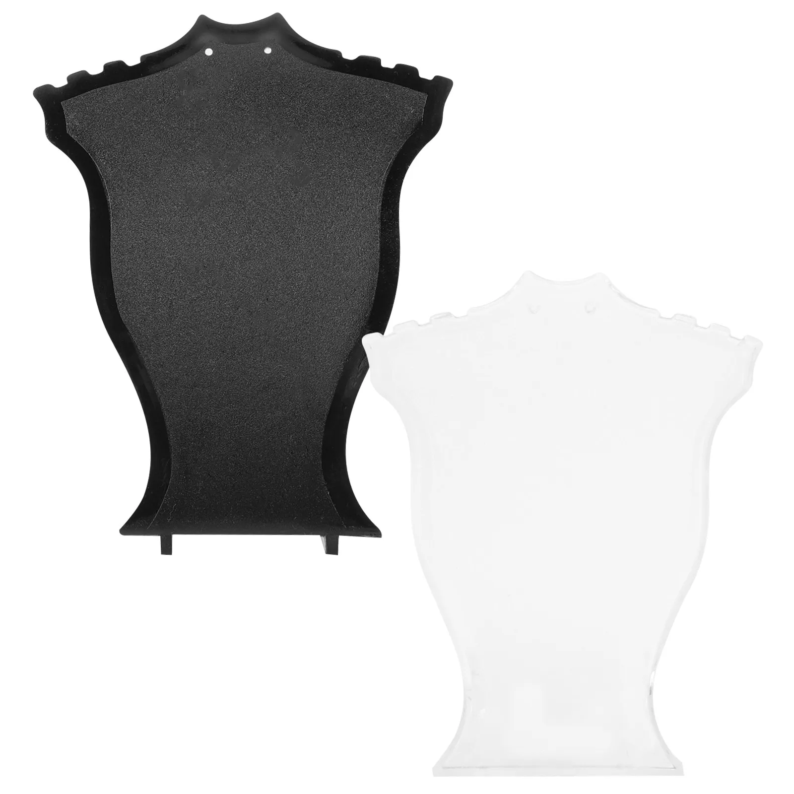 

2Pcs Necklace Jewelry Display Stand Bust Holder Elegant Organizer for Home Retail Boutique Jewelry Display Holder Stand