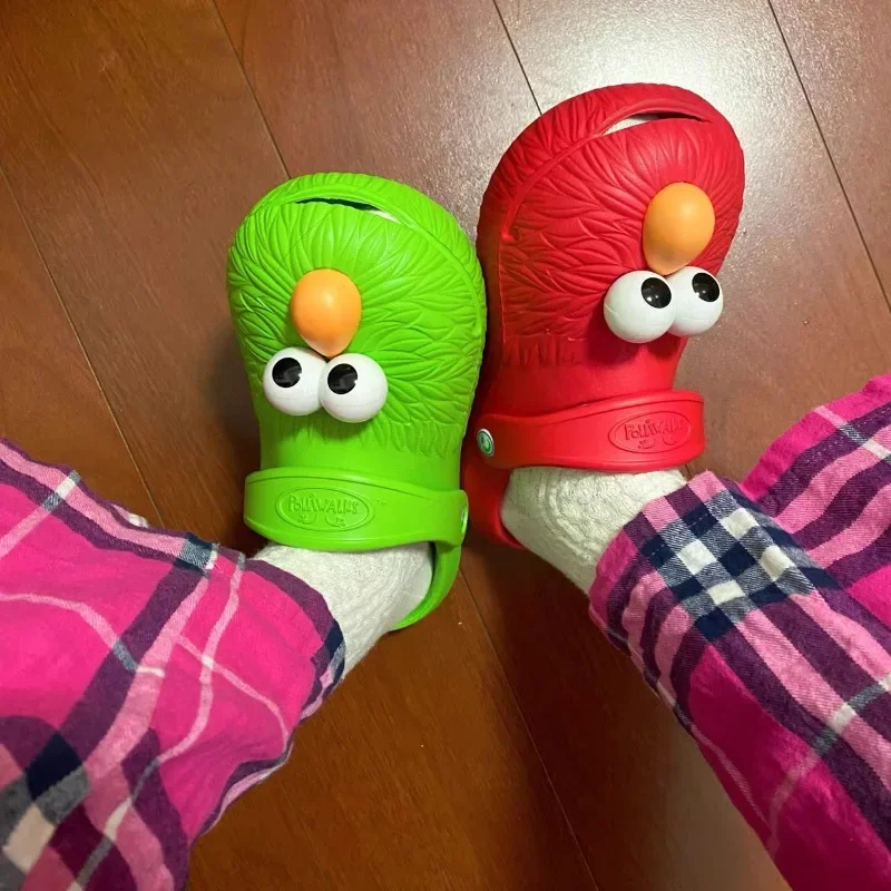 Sesame Street Elmo Animation Cartoon pantofole personalità creativa divertenti sandali antiscivolo con suola spessa coppia scarpe da spiaggia regalo