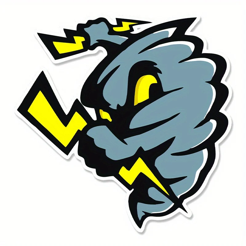 2D Flat Grey & Yellow Arrow PVC Sticker, Durable Weather-Resistant Decal for Motorcycle & Car Vehicle Decoration