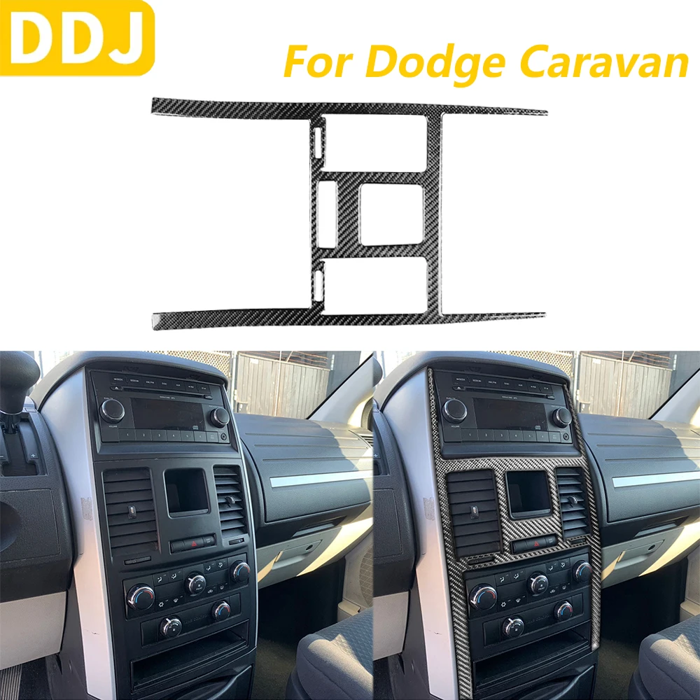 

Для Dodge Caravan 2008-2010 углеродное волокно центральный кондиционер вентиляционная панель рамка крышка отделка автомобильные аксессуары наклейка