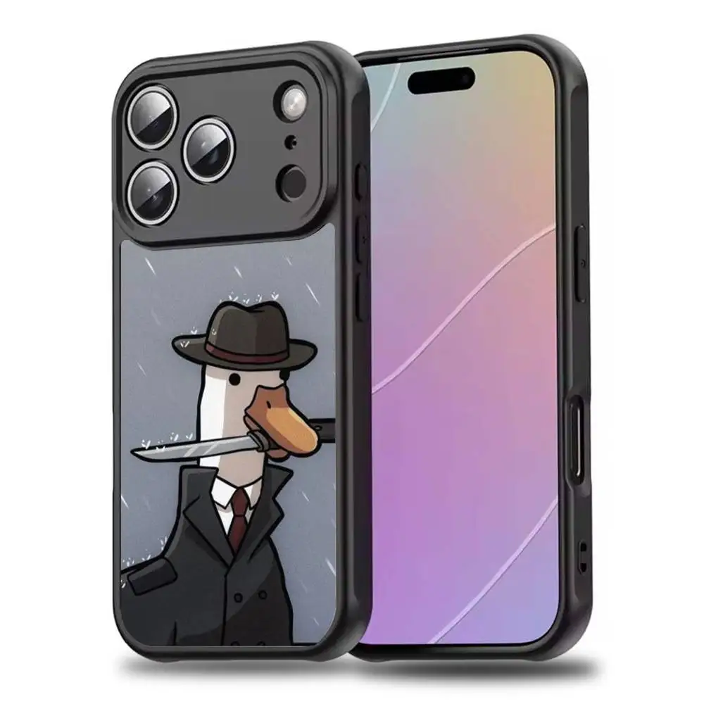 Cartoon Funny D-Duck Phone Case For iPhone 17,16,15,14,13,12,11,Pro,Max,Plus,Mini,SE4,E Magnetic Magsafe Wireless Charging