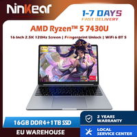 Ninkear A15 Pro Portable Laptop Windows 11 AMD Ryzen 5 7430U 16-inch 2.5K IPS 120Hz 16GB DDR4+1TB SSD WiFi6 BT5 Backlit Keyboard