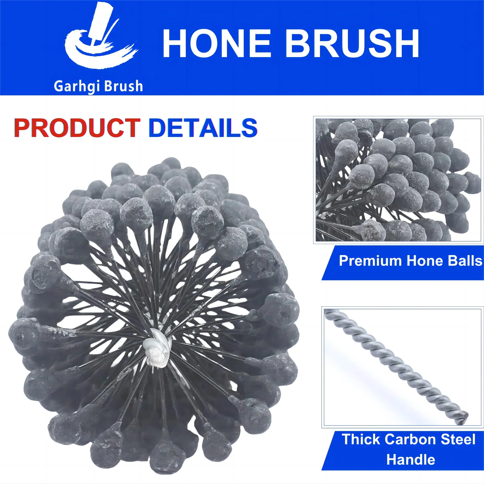 HOT SALE 105MM Cylinder Hone Brushes Flexible Bore Rotary Honing Tool Engine Camshaft Motorcycle Car Grinding Deburring Metal