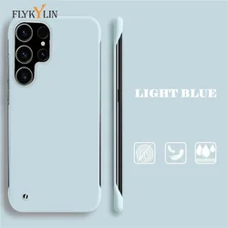 Ultra Slim PC Frameless Case For Samsung Galaxy A73 A55 A54 A53 A52 A51 A34 A33 A32 A31 A24 A23 Colorful Matte Hard Phone Cover