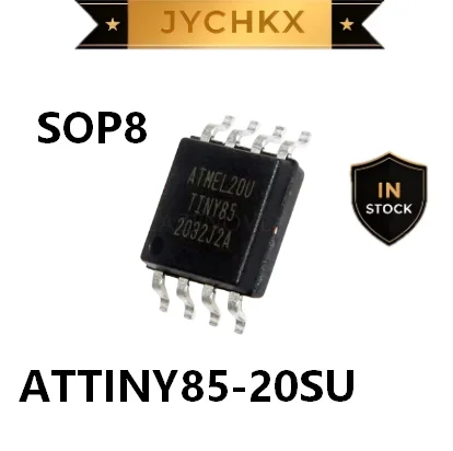 2-10PCS ATTINY85-20SU 8-bit Microcontroller SOP-8 20MHz 8KB Flash MCU Integrated Circuit
