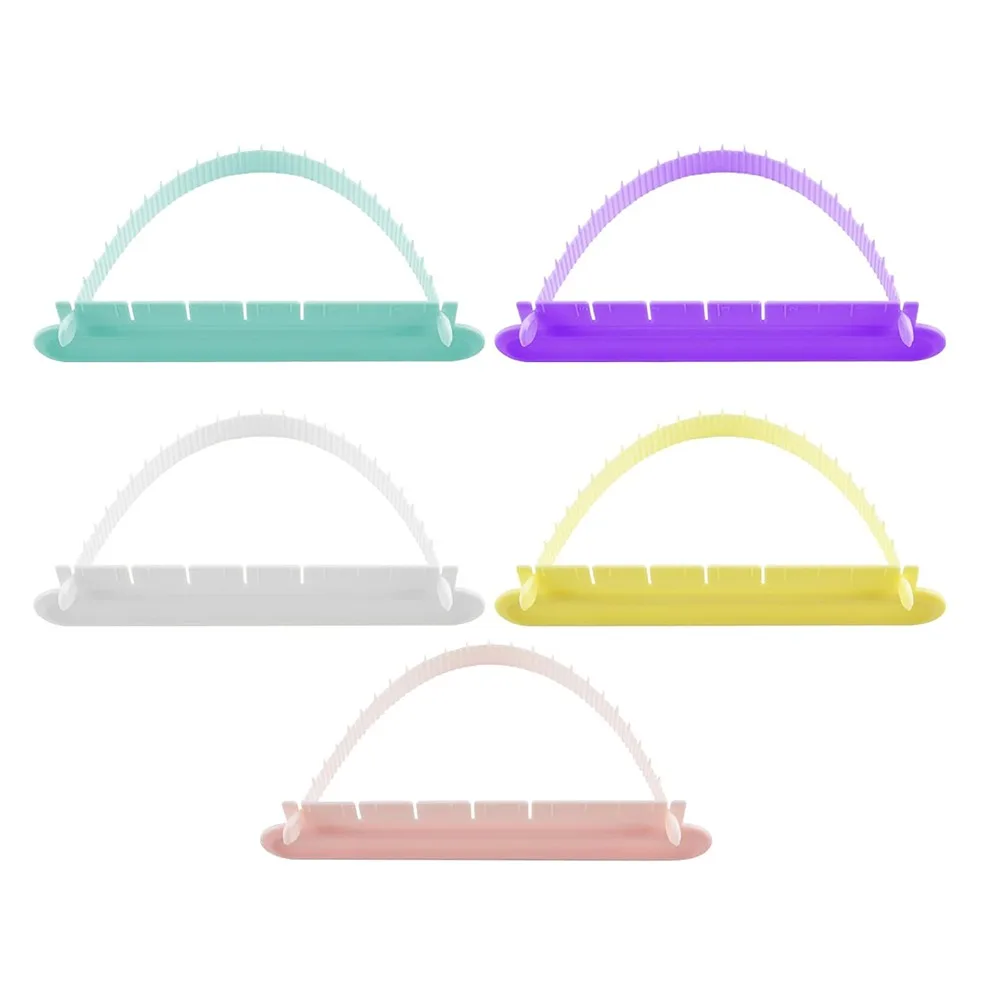 

5Pcs Flexible Fondant Cake Arc Ruler Reusable Multi Size Curved Flower Arranging Aid Adjustable Arc Graduated Scale