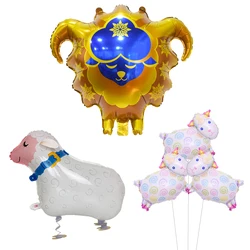 3pcs Mini Sheep Foil Balloons Walk sheep Air Balloons Id al-Adjha Decorations Corban Globos