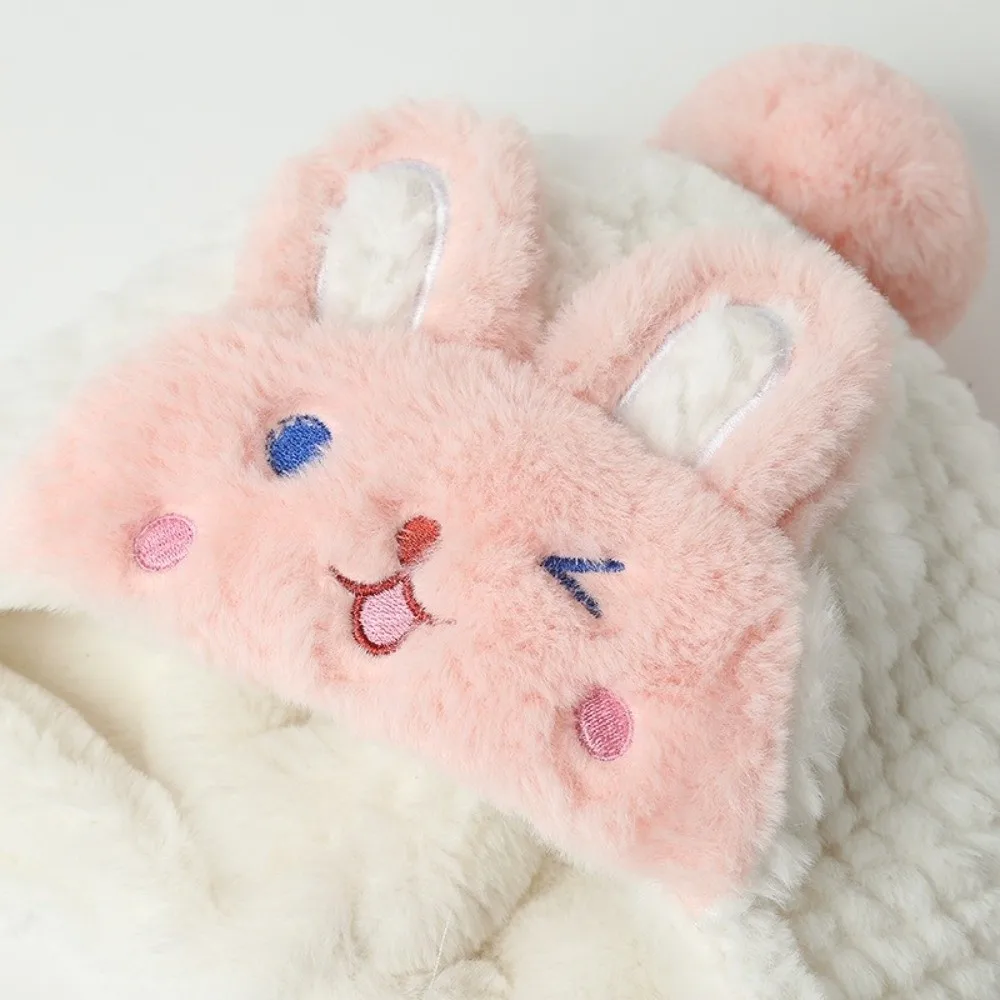 Trendy Crochet Earflap Winter Baby Hats Thickened Ear Protection Infant Caps Warm Cold Protection Knit Hats Outdoor - view 5